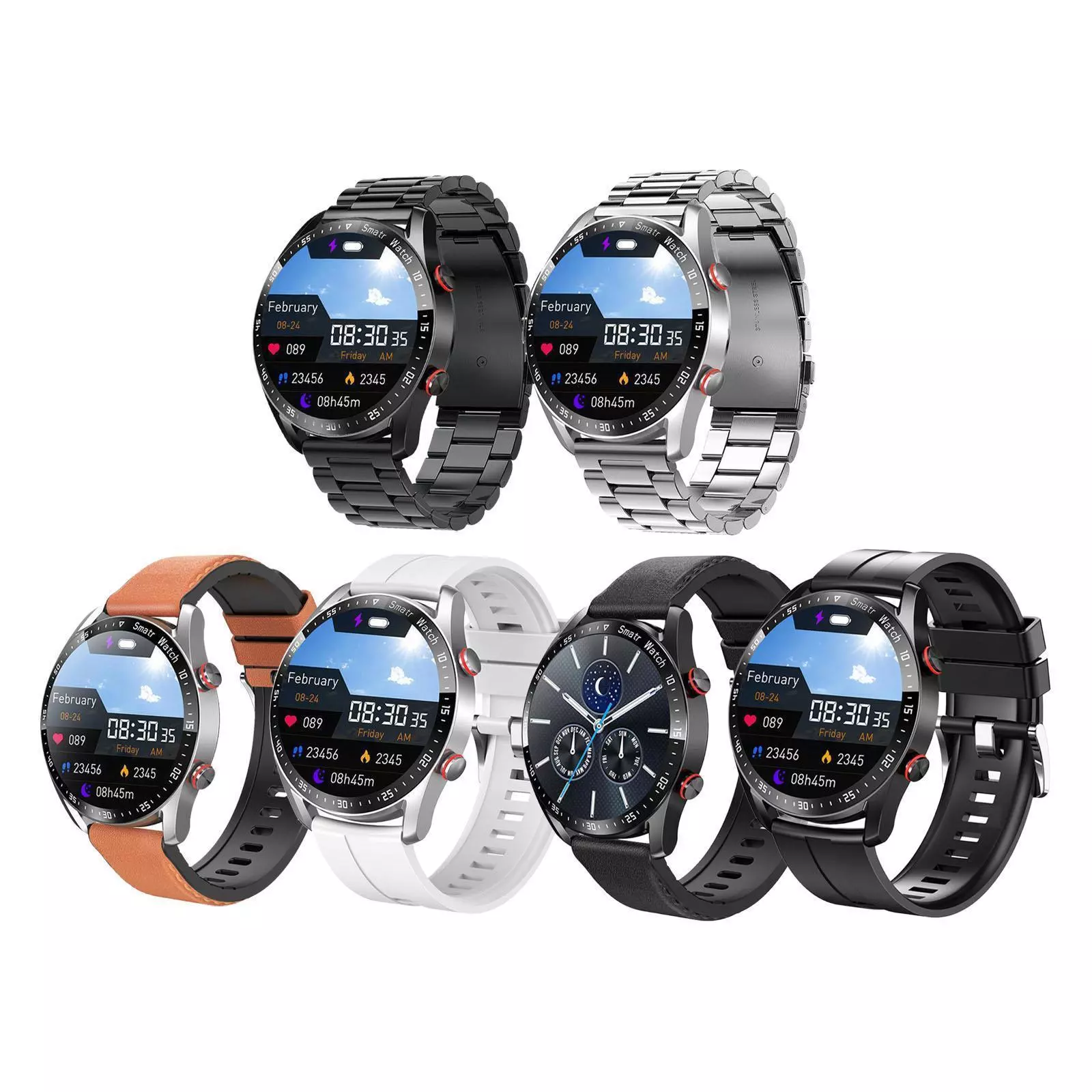 Smart Sport Watch Social Entertainment App Integration 1,28-Zoll-Bildschirm - Bild 2 von 41