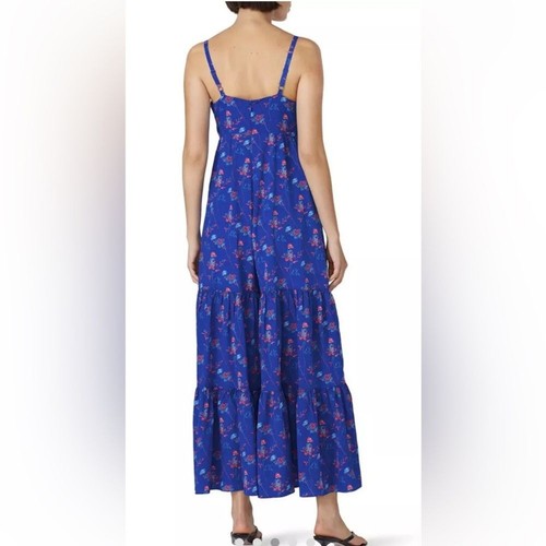 Thakoon Collective Blue Floral Wide Leg Jumpsuit - Picture 3 of 16