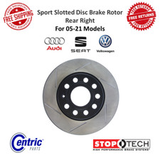 StopTech Sport Slotted Disc Brake Rotor Rear Right For Audi / Seat / Volkswagen