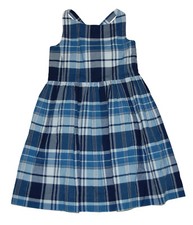 NWT Polo Ralph Lauren Girls Plaid Madras Sleeveless Spring Dress 6X
