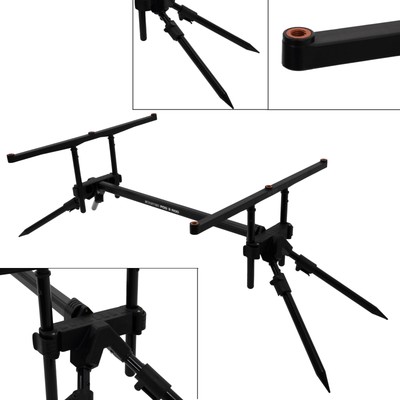 MIKADO STARTER POD 3 Rod Pod variabler Rutenhalter Rutenständer für 3 Ruten