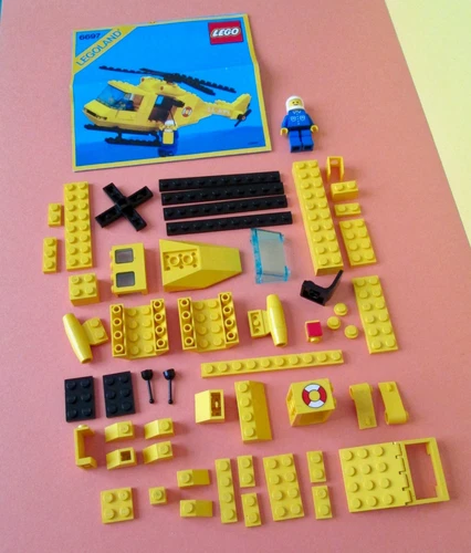LEGOLAND 6697,Lego Town 1985, 95% Complete,Manual,Building Options,Helicopter