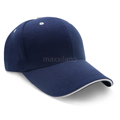 Baseball Caps Plain Blank Ball Cap Adjustable Visor Hat Men Trucker Hats