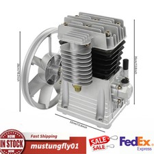 2hp Piston Air Compressor Pump Twin Cylinder Oil Lubricated Belt Drive Aluminum 2hp Piston Air Compressor Pump Twin Cylinder Oil Lubricated Belt Drive Aluminum