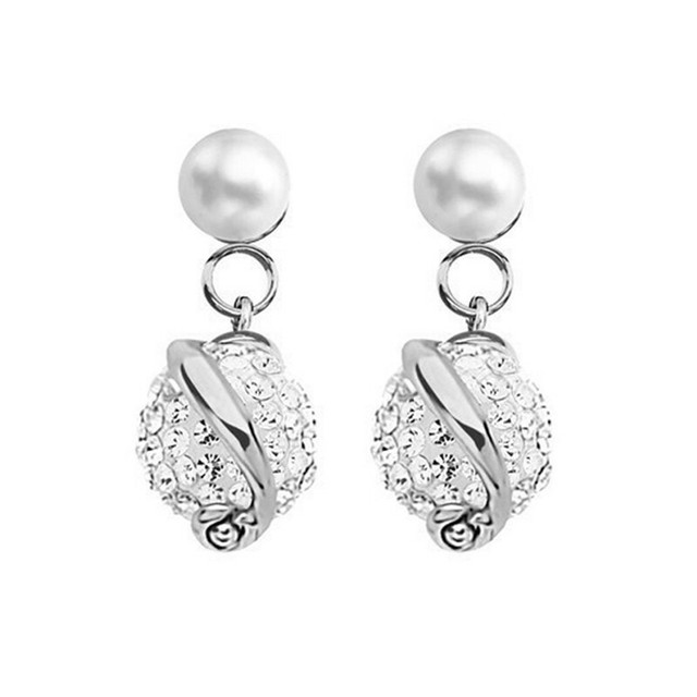 Earrings Boccadamo Silver 925 and Pearls Swarovski OR489 for sale