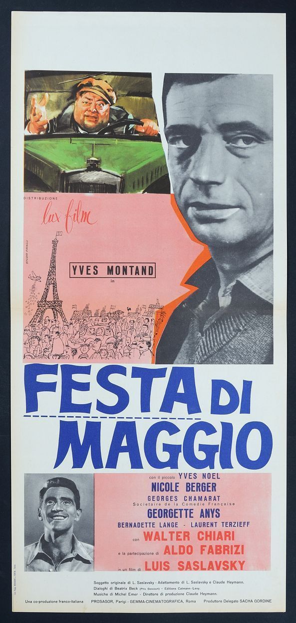 Locandina originale film Festa di maggio (1958) - Regia di Luis Saslavsky