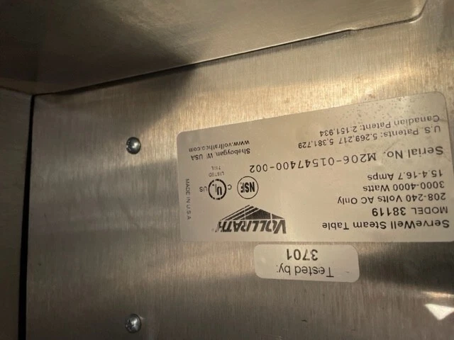 Vollrath 38119 Descripción Estación de comida caliente Vollrath 38119 ServeWell® Foto 4 de 4