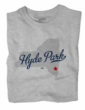 Hyde Park New York NY T-Shirt MAP