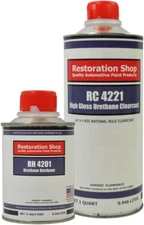 2.1 VOC High Gloss Urethane Clear Quart Kit with Hardener