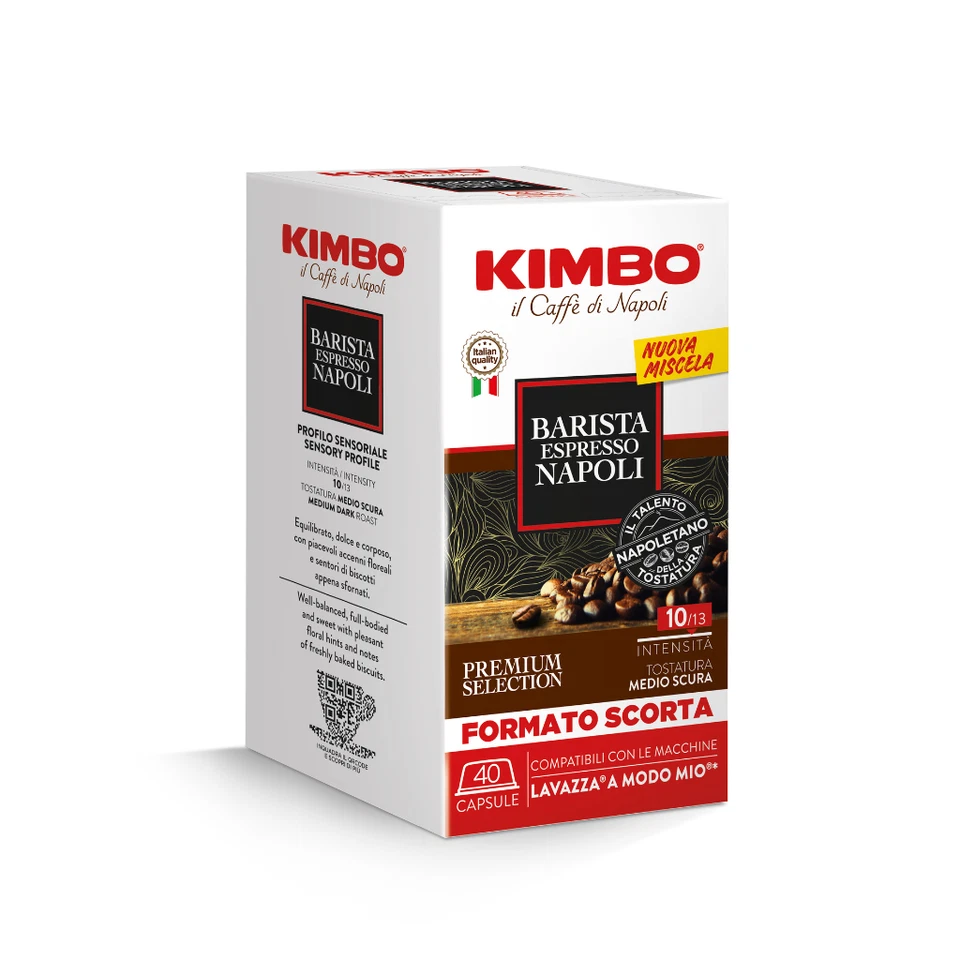 Kimbo Capsule Caffè Compatibili Lavazza® A Modo Mio® Barista Espresso Napoli