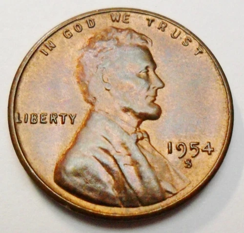 1954 S Lincoln Wheat Cent / Penny *BU / MS RB - MINT STATE RED-BROWN* FREE SHIP