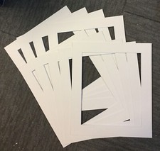 Ivory photo/Picture mounts pack of 10 various sizes