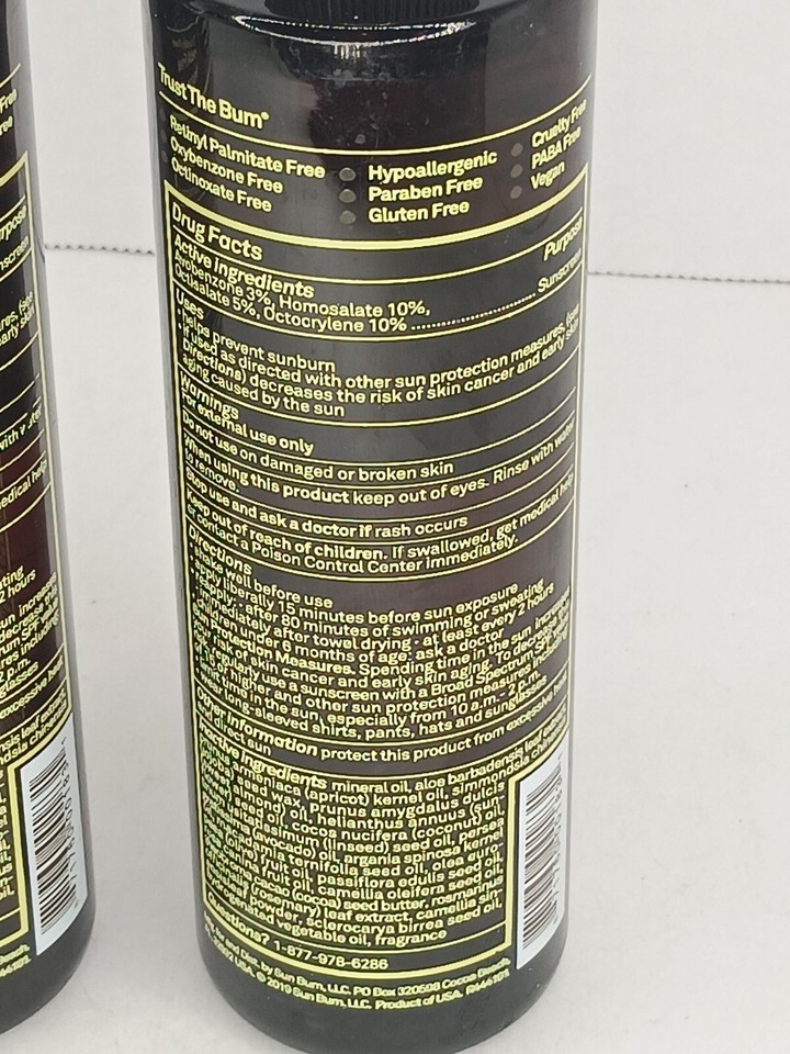 (3) Sun Bum Tanning Oil SPF 15 Moisturizing Broad Spectrum 8.5 oz *READ