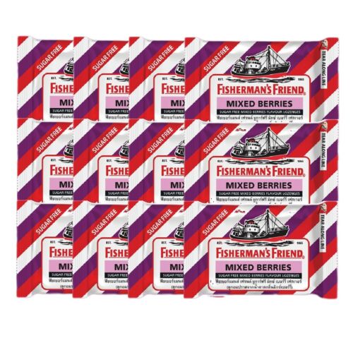 12, 24 sapori di zecca Fisherman's Friend losanghe sollievo dalla tosse, mal di gola 25 g - Foto 10 di 19