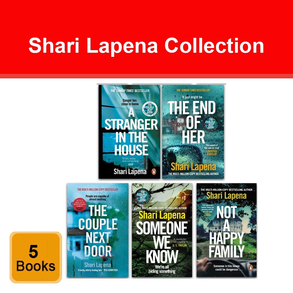 Shari Lapena 5 Books Collection Couple Next Door, End of Her, Someone We Know
