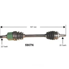 CV Axle Assembly-PDL Autopart Intl 1700-206412
