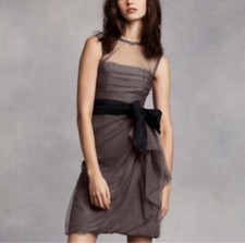 Vera Wang Bobbin Nest Mesh Dress Size 0