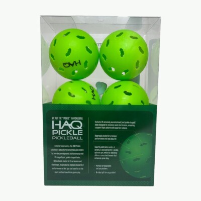 HAQ Pickleball 6-Pack Outdoor Balls Set The Pickle Ball with the