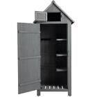 30.3”L X 21.3”W X 70.5”H Outdoor Storage Cabinet Tool Shed Wooden Garden Shed