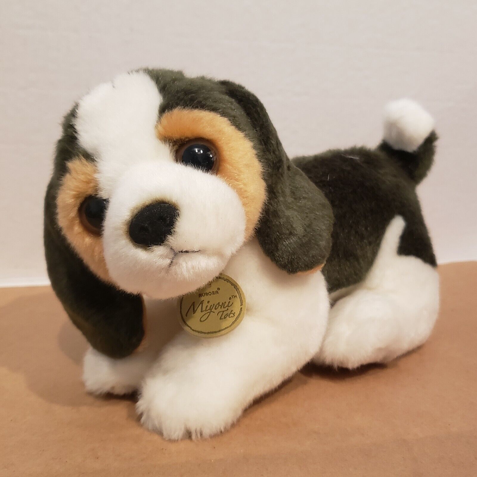 Miyoni NEW before selling Tots By Aurora Beagle Stuffed Puppy Product Tri-Colored Plush Dog