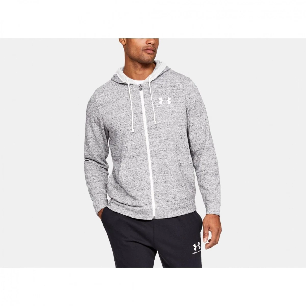 Under Armour Men's Sportstyle Terry Full Zip 1345776-112 Gray