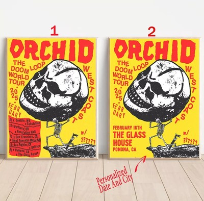 Custom Orchid The Doom Loop World Tour 2025 Poster