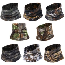 Winter Fleece Neck Warmer Gaiter Scarf Cover Unisex Cold Weather Outdoor Sports