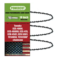3PCS 18" Chainsaw Chain FOR Tanaka ECV-5601, TCS40EA, TCS51EAP,Low Kickback