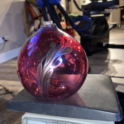 DOUGLAS BECKER STUDIO GLASS OIL LAMP