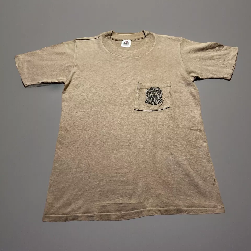 Camisa De Colección Años 70 80 Glauco Tropicals Arte Planta Exótica Padre Tiempo Talla Pequeña Foto 2 de 4