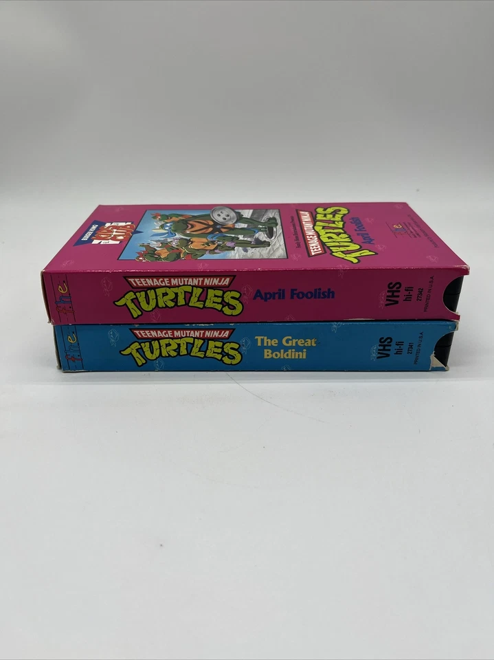 Vintage Teenage Mutant Ninja Turtles Burger King Kids Club VHS Tape Lot TESTED Foto 3 de 4