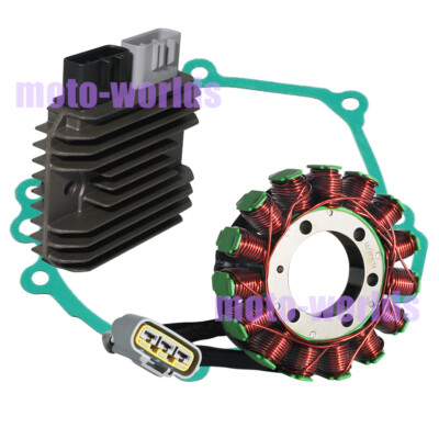 Magneto Stator+Voltage Rectifier+Gasket for Kawasaki Ninja ZX10R ZX1000 08-2010
