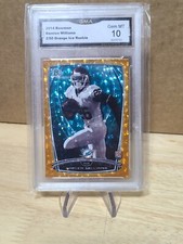 2014 Bowman Damien Williams RC Rookie Orange Ice #'d 02/50 Dolphins  GMA 10