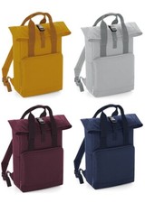 BagBase Rucksack Twin Handle Roll-Top Backpack Reiserucksack Schulrucksack