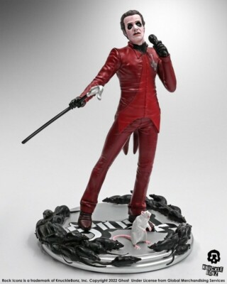 Rock Iconz Ghost Cardinal Copia Red Tuxedo Statue Knucklebonz Music Band Tobias