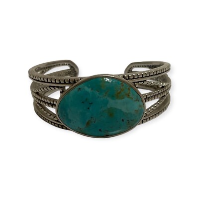 Barse Sterling 925 Silver Turquoise Cuff Bracelet inch