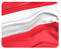 Mousepad ÖSterreich Flagge 24X19 Austria Fahne Mauspad Unterlage