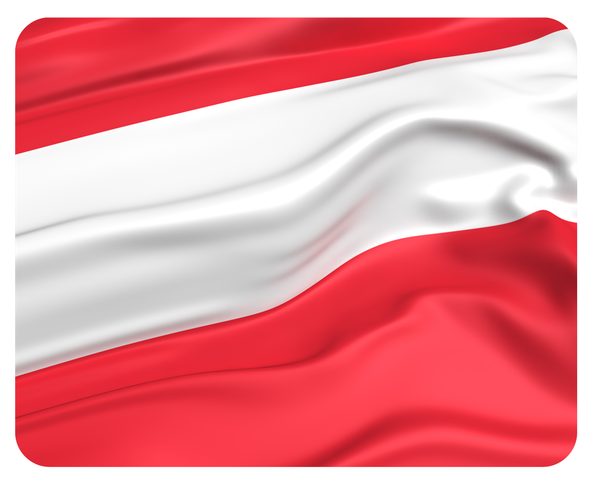 Mousepad ÖSterreich Flagge 24X19 Austria Fahne Mauspad Unterlage-image