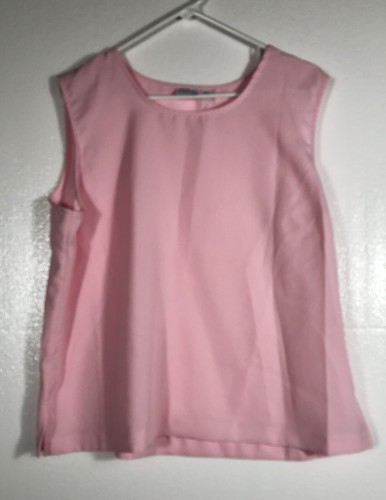 Adrian Delafield Haband Pink Womens Dressy Tank Blouse Size XLP Free Shipping - 第 2/9 張圖片