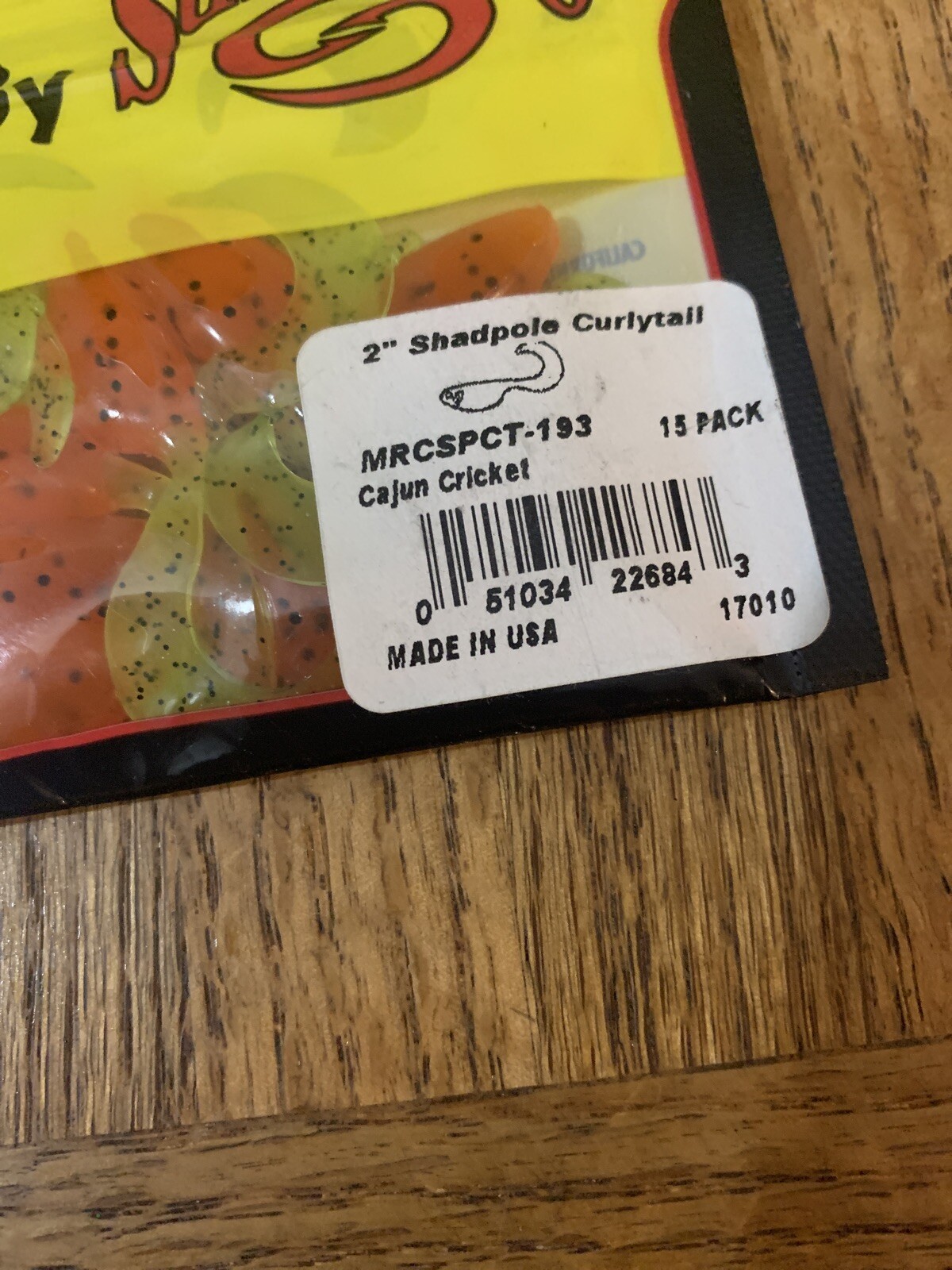 Mr. Crappie Strike King 2” Shadpole Curlytail Cajun Cricket-Brand New-SHIP N 24H - Image 3