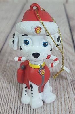 Spin Master Paw Patrol Marshall Christmas Ornament Dog White Red 3.5  2015 New