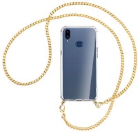 Handykette FüR Samsung Galaxy A10S Goldfarbene Kette (G) HüLle Mit Band Kordel