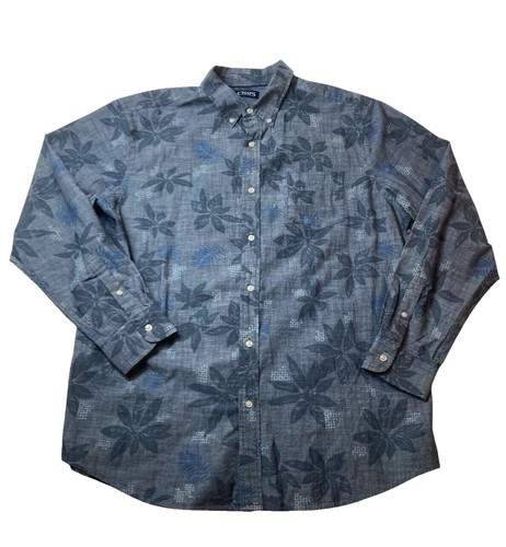 Chaps No Iron Floral Button Up Shirt Small (Z-254) | eBay