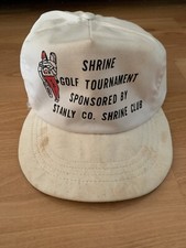 Vintage Shrine Golf Tournement Snapback Hat Made In The USA