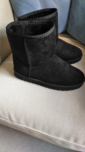 Primark Black Suede Ankle Boots with 