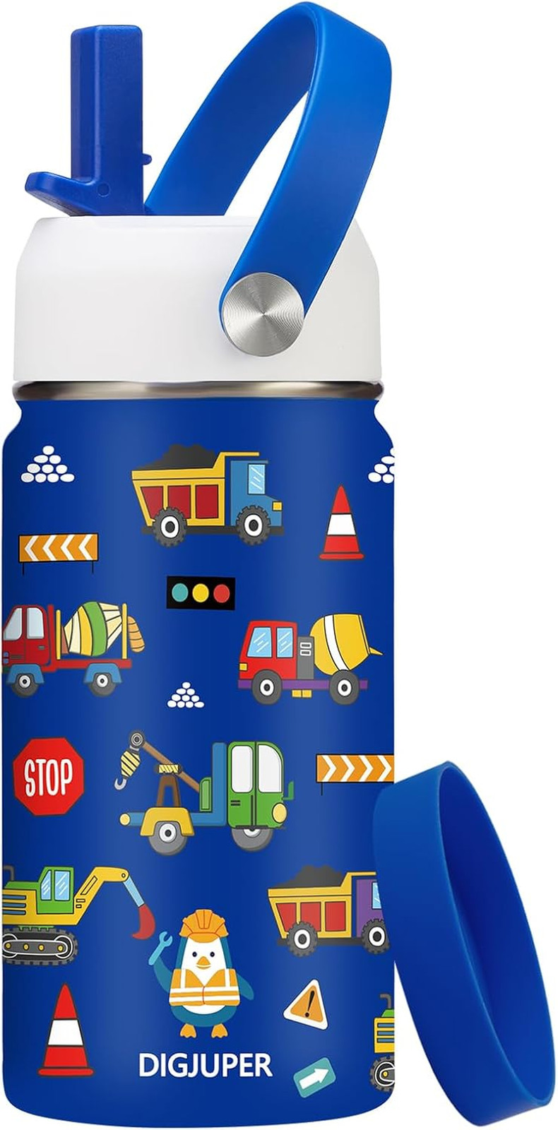 Kids Insulated Water Bottle for School - 12 Oz Toddler Water