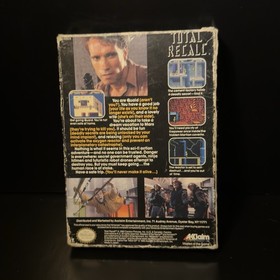 Total Recall Nintendo NES Cartridge And Box