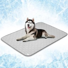 PetAmi Waterproof Cooling Mat for Dog, Premium X-Large 60x80 , Light Grey