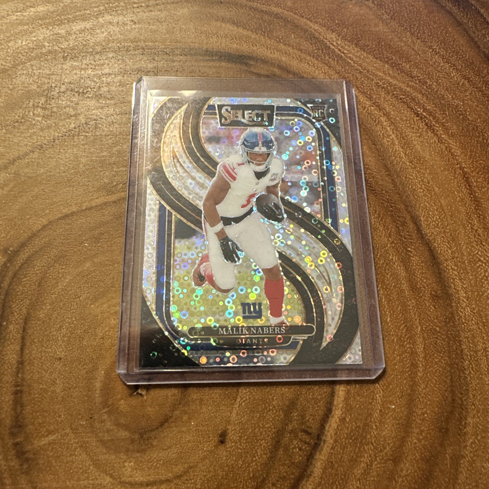 2024 Panini Select - Premier Level Malik Nabers #116 Disco Prizm (RC)