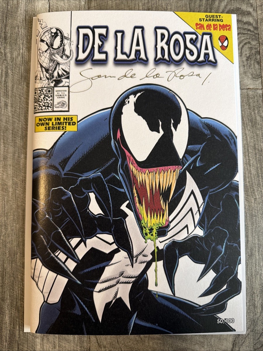 Rare HTF Venom Lethal Protector Sam De La Rosa Art Tribute White